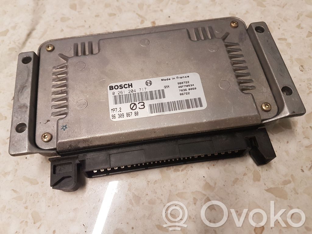 Engine control unit/module   9630986780,0261204717,980722
