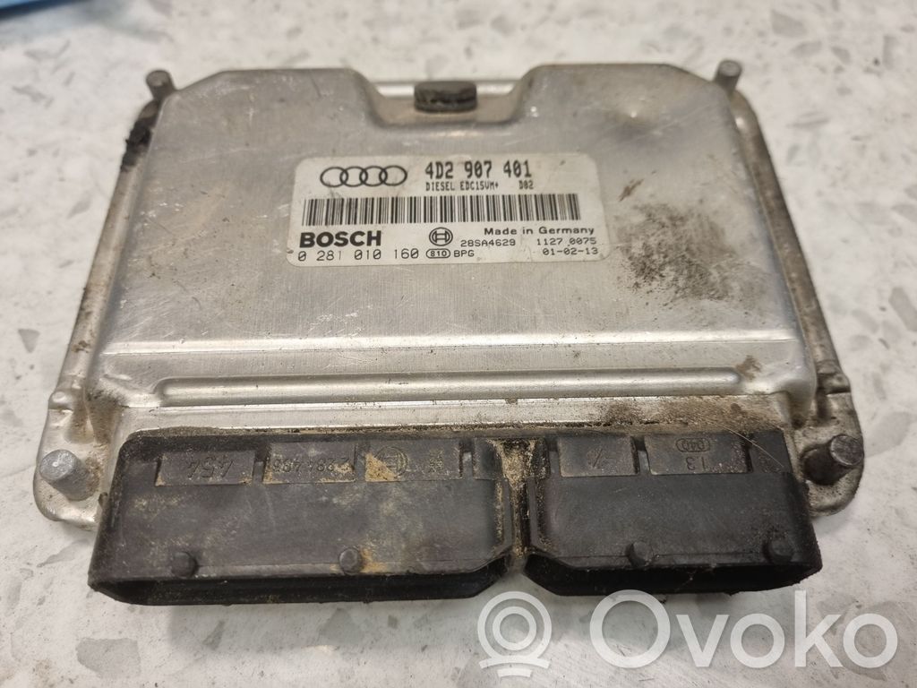 Engine control unit/module   0281010160,4D2907401