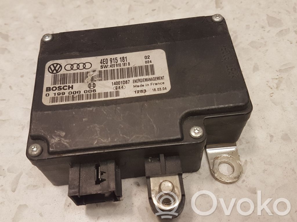 Battery control module   4E0915181,4E0910181B