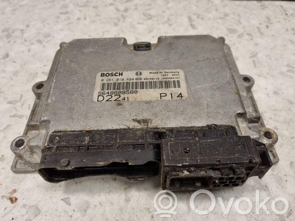 Engine control unit/module   0281010484,9648608580