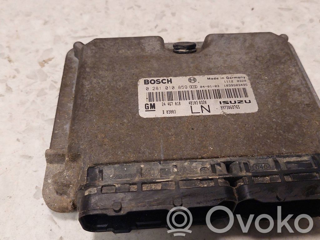 Engine control unit/module   0281010859,8973068765,481030320,24467018