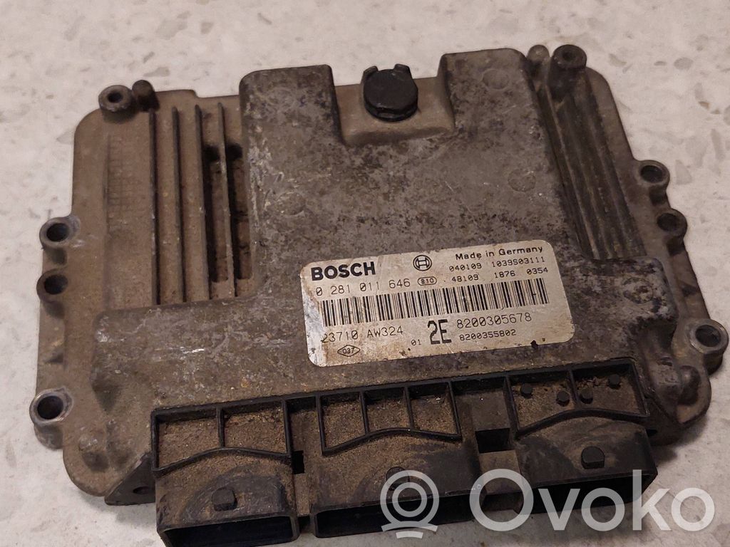 Engine control unit/module   0281011646,83710AW324,8200305677,8200355802