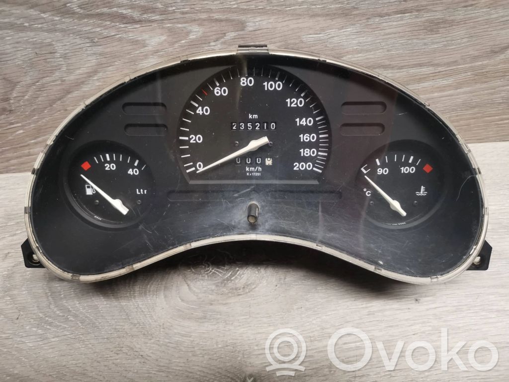 Opel Corsa B Geschwindigkeitsmesser Cockpit 