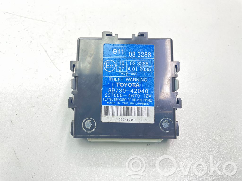 Toyota RAV 4 (XA30) Alarm control unit/module 