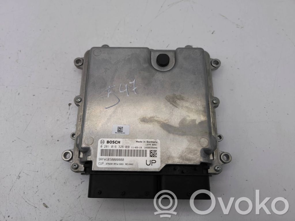 Unidad de control/módulo del motor   0281016326,9RFWG030000000