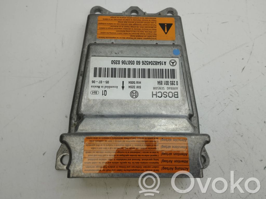 Mercedes-Benz ML W164 Centralina/modulo airbag