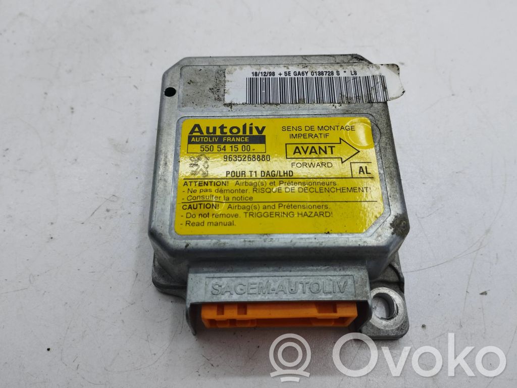 Airbag control unit/module   550541500,9635268880
