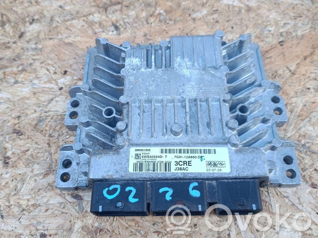 Engine control unit/module ECU   7G9112A650CF,7G9112A650CF