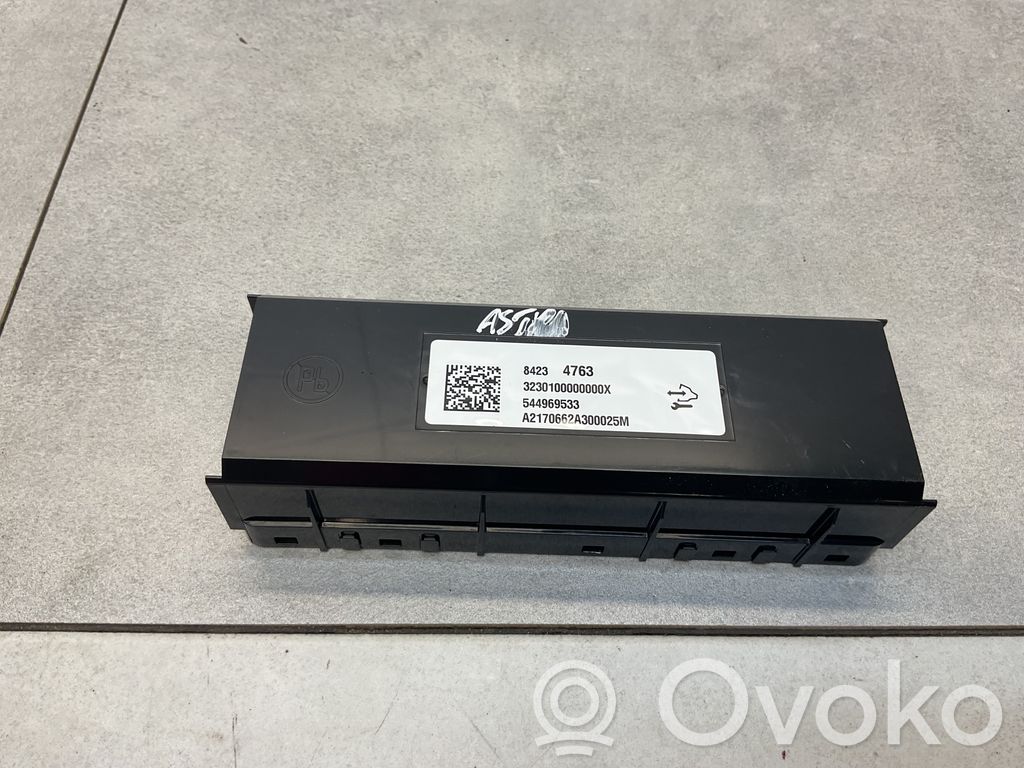 Opel Astra K Air conditioning/heating control unit 