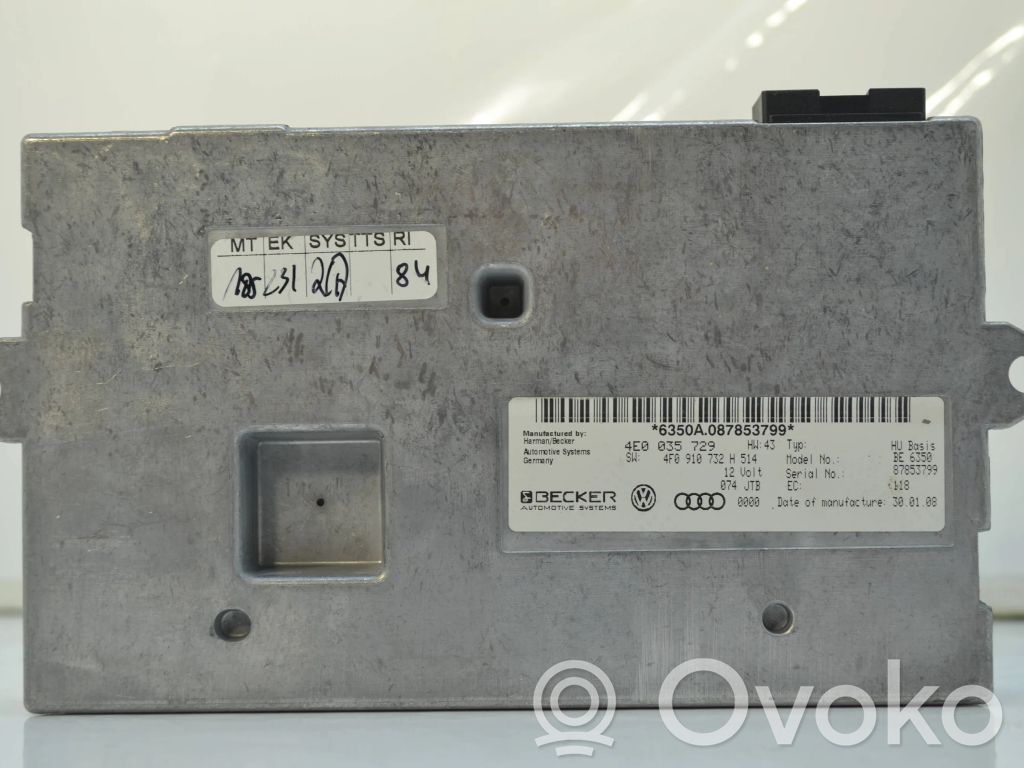 Unidad de control MMI   4E0035729,4F0910732H