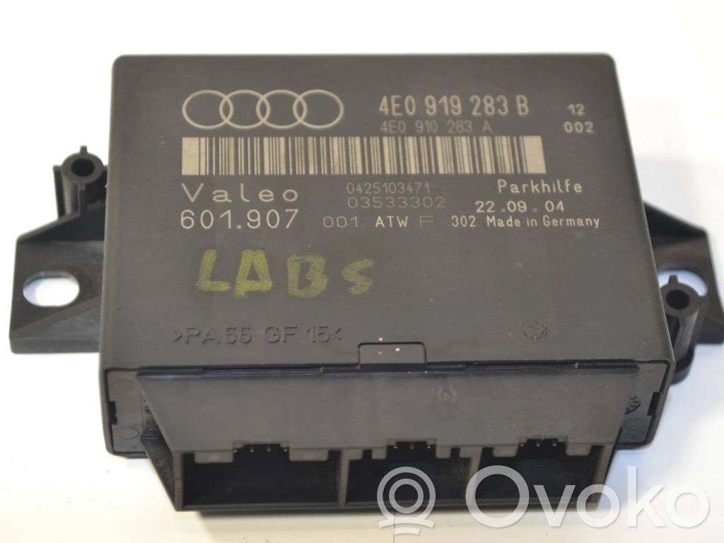 Unité de commande, module PDC aide au stationnement   4E0910283A,4E0919283B,601907,03533302