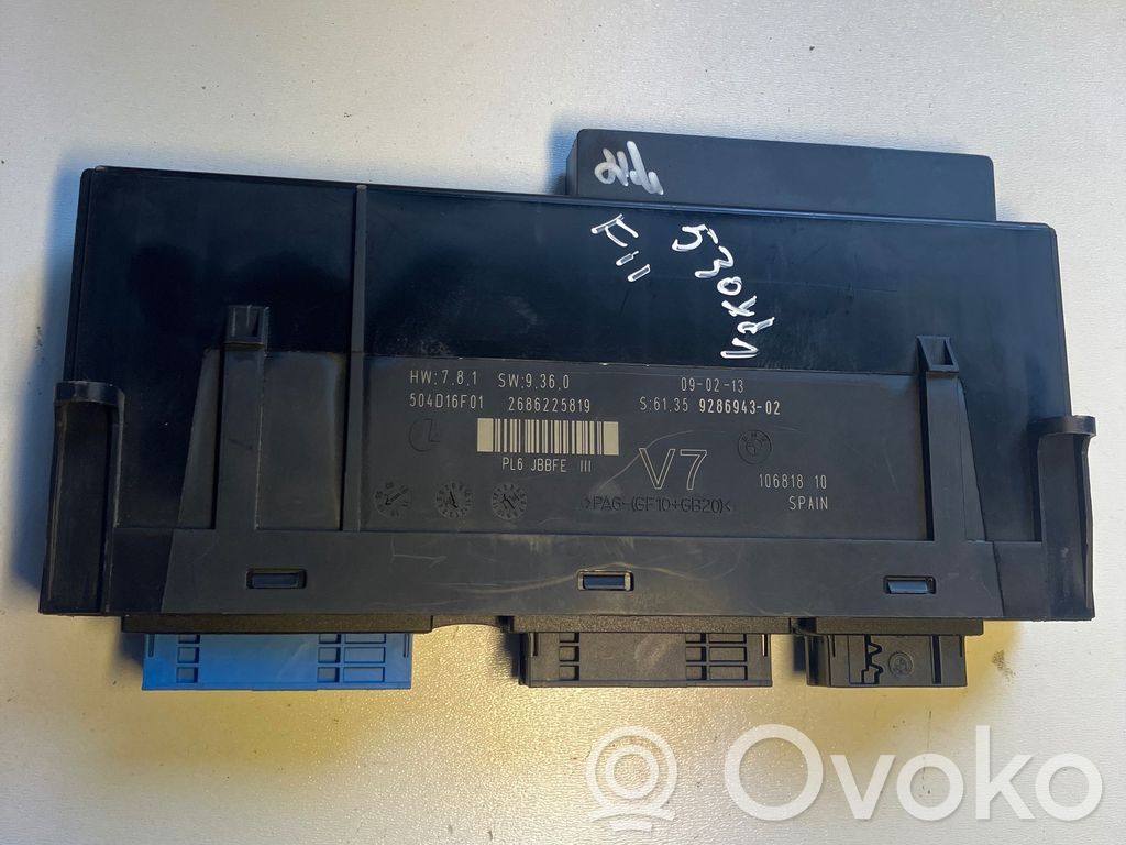 BMW 5 F10 F11 Moduł / Sterownik komfortu 