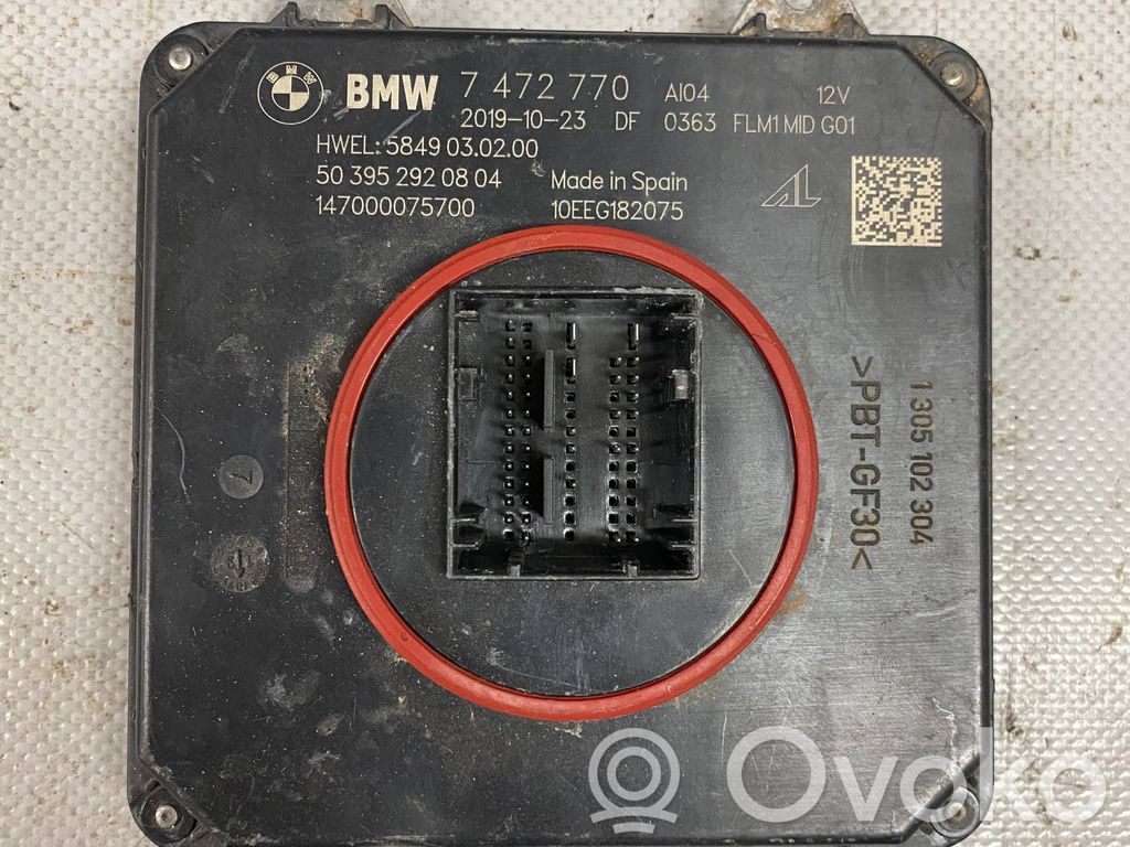 BMW X3 G01 Módulo de control de balasto LED 