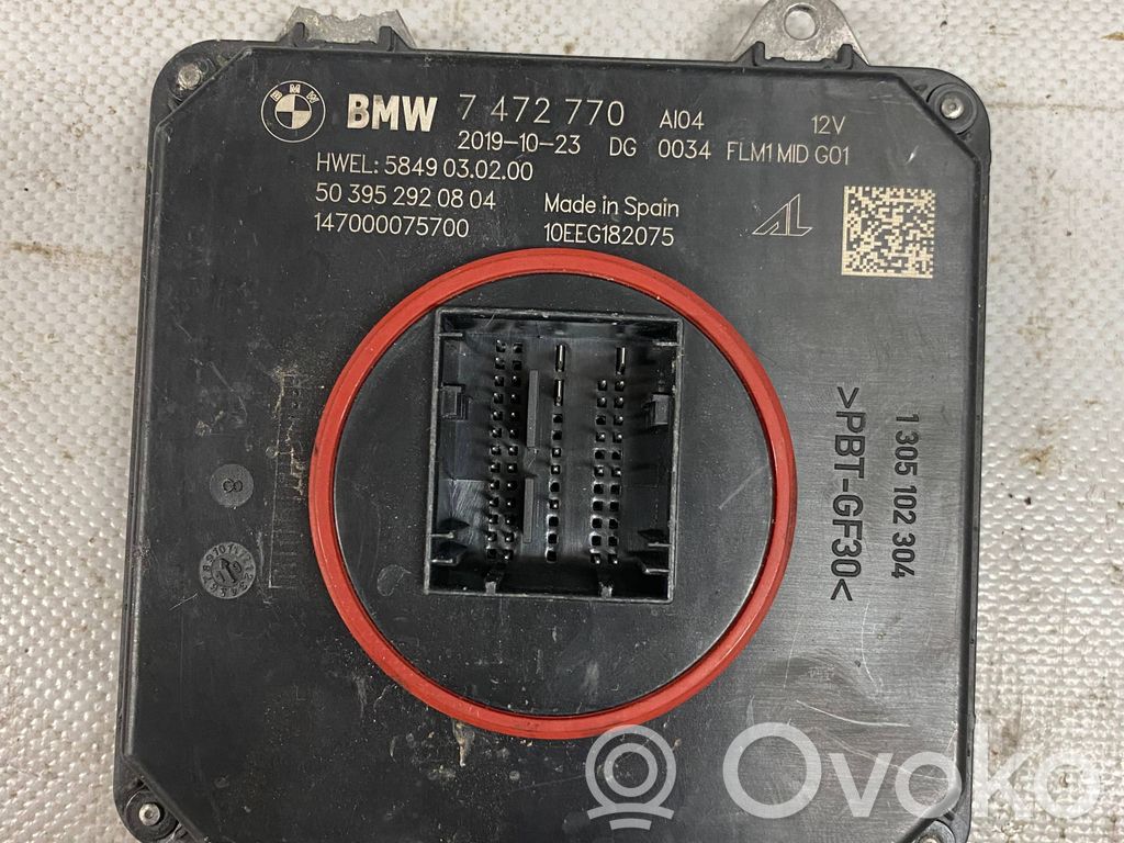 BMW X3 G01 Módulo de control de balasto LED 