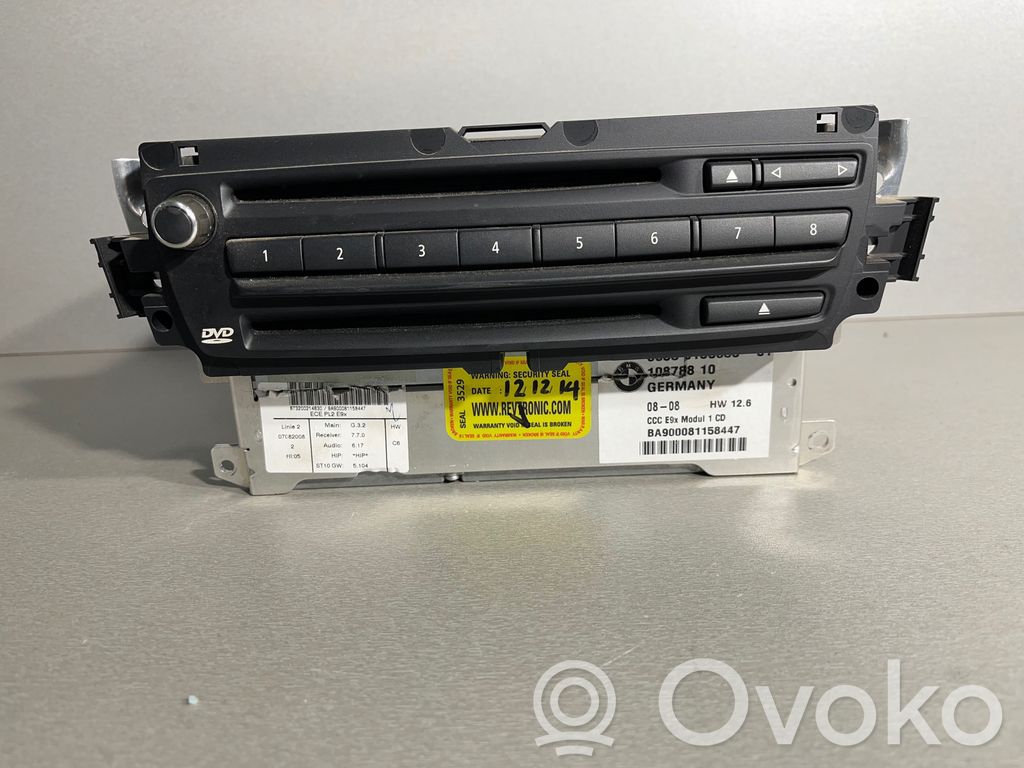 BMW 3 E92 E93 Radio/CD/DVD/GPS-pääyksikkö 