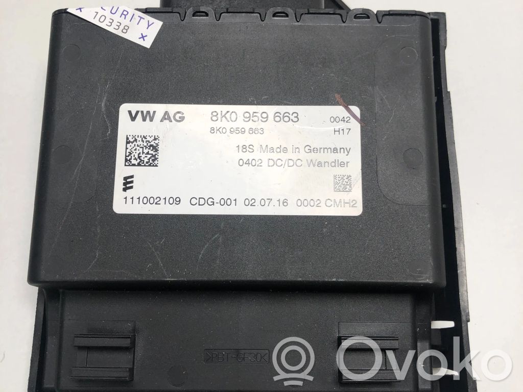Other control units/modules   8K0959663,111002109
