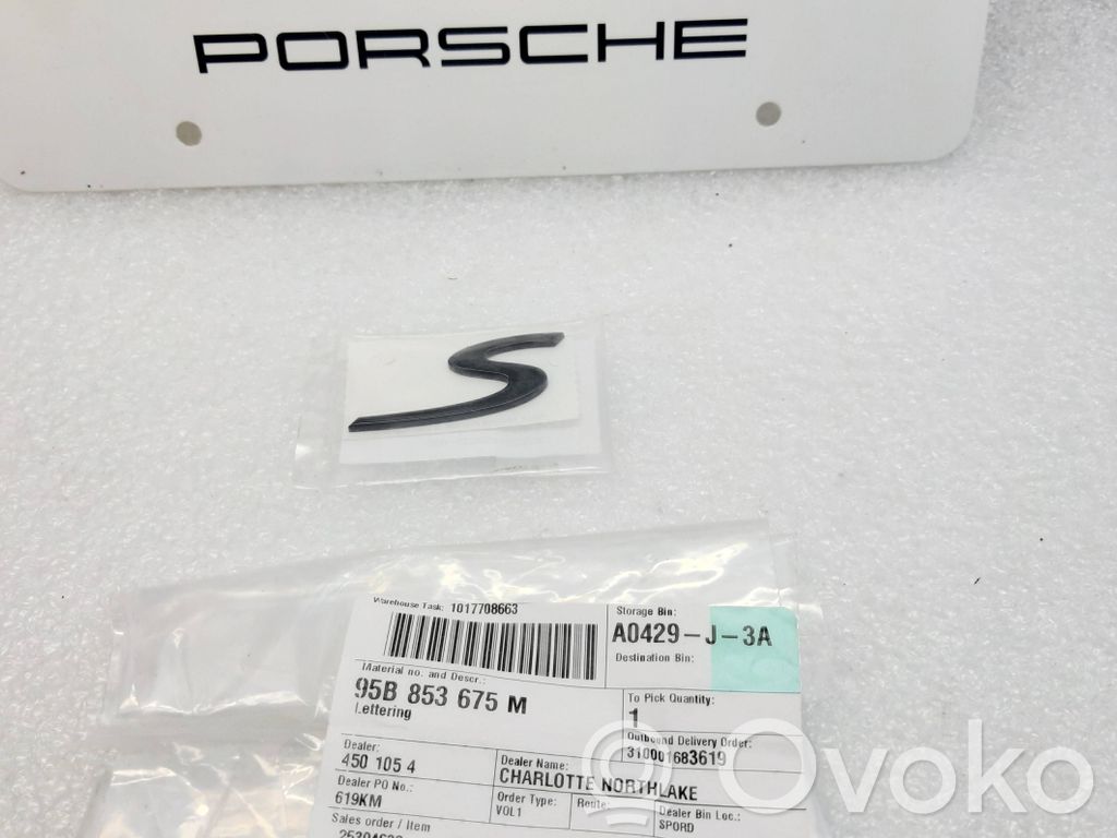 Porsche Macan (95B) Litere model ușă încărcare spate 