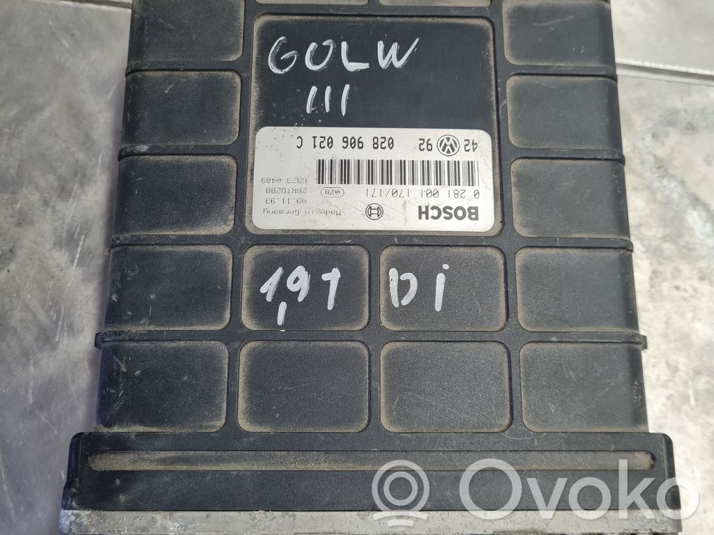 Engine control unit/module   0281001170,0281001171,028906021C