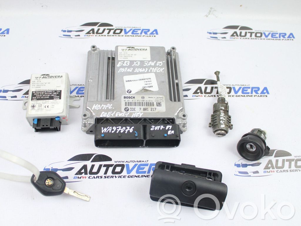 BMW X3 E83 Kit cu ECU motor și set închidere uși 