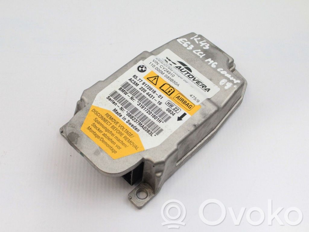 Airbag control unit/module   9172018