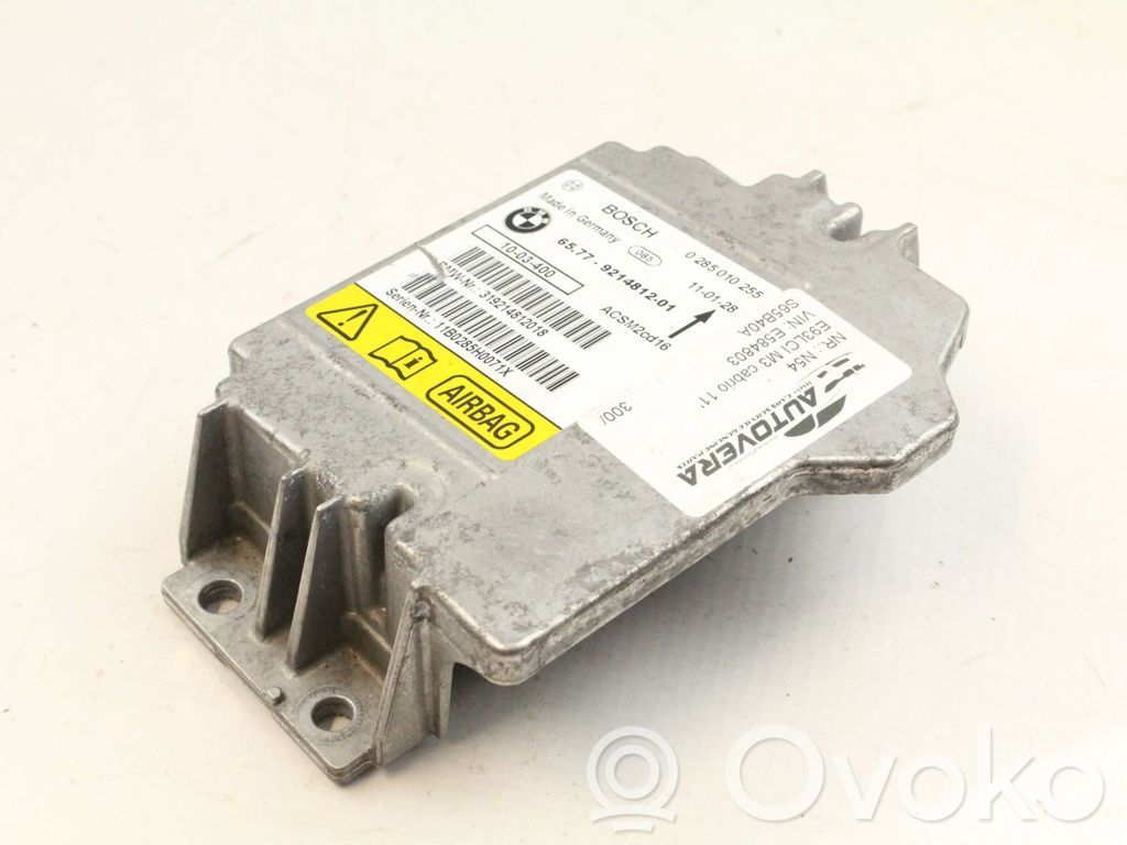 Airbag control unit/module   9214812,65779214812,319214812018,0285010255,11B0285H0071X