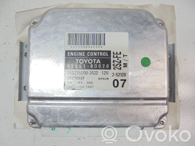 Toyota Yaris Verso Engine control unit/module ECU 