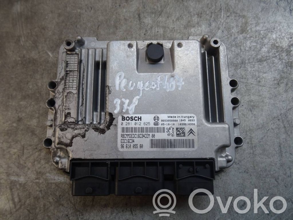 Peugeot 407 Engine control unit/module 