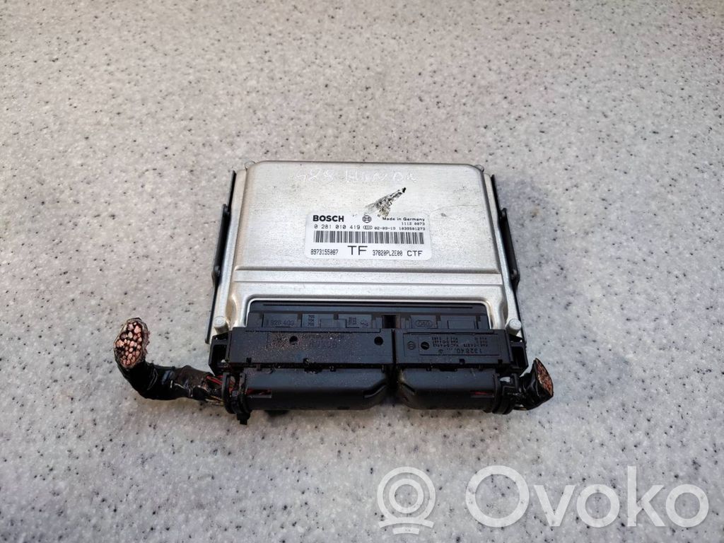Engine control unit/module   0281010419,37820PLZE00,8973155087