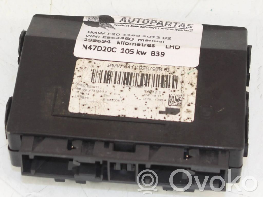 BMW 1 F20 F21 Inne komputery / moduły / sterowniki 