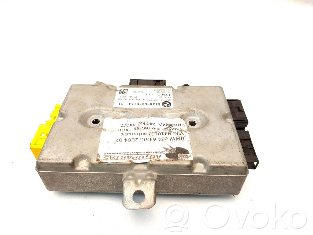 BMW 6 E63 E64 Airbag control unit/module 