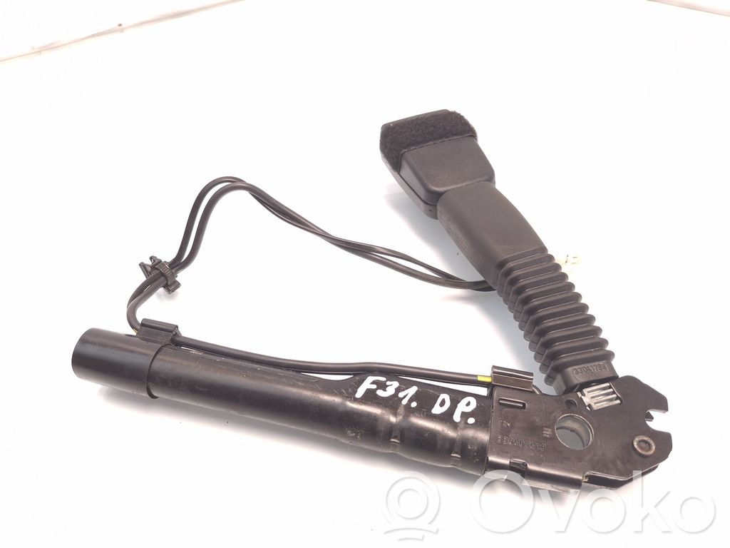 BMW 3 F30 F35 F31 Klamra przedniego pasa bezpieczeństwa 