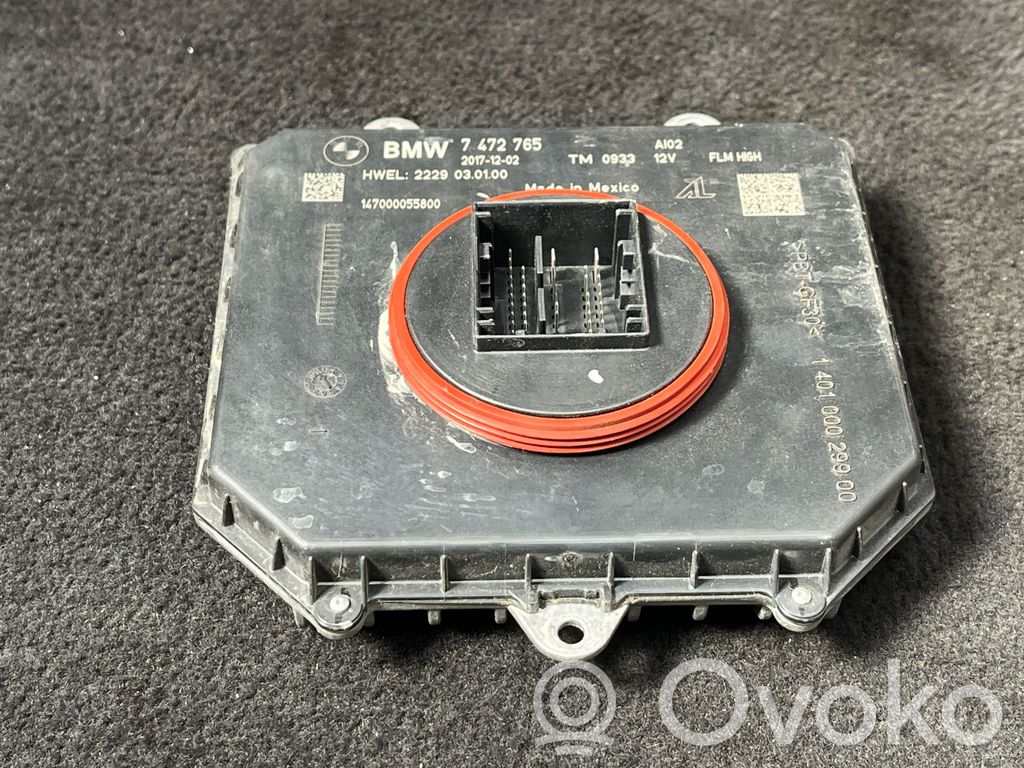 BMW X3 G01 Módulo de control de balasto LED 