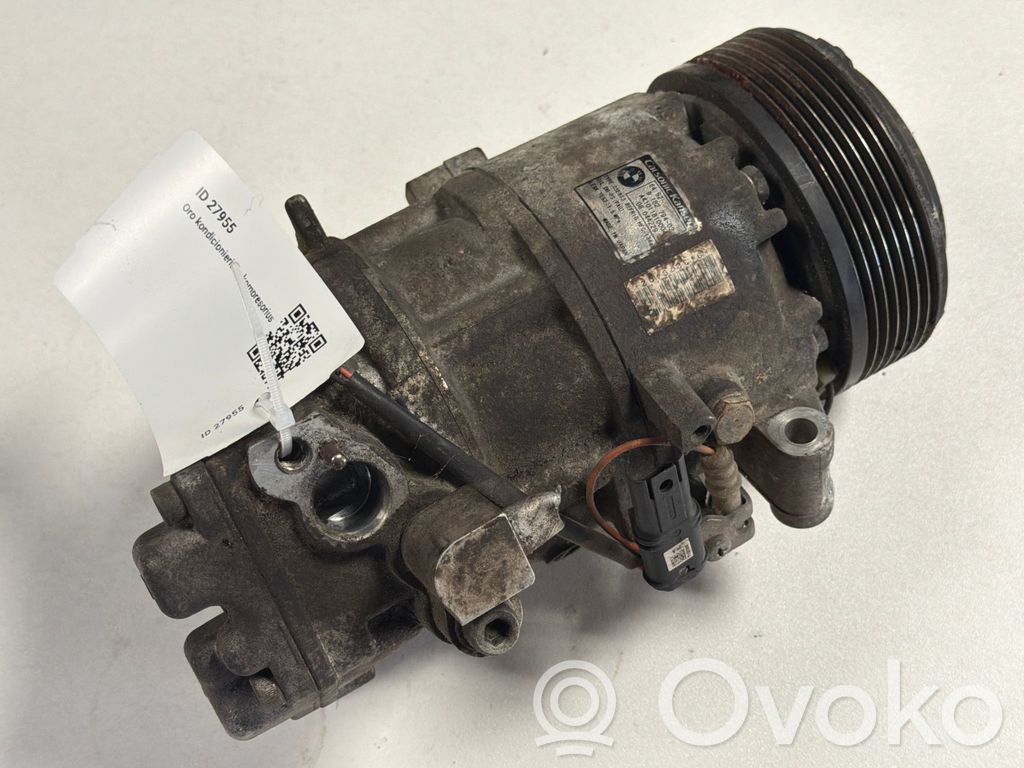 BMW 1 E81 E87 Ilmastointilaitteen kompressorin pumppu (A/C) 
