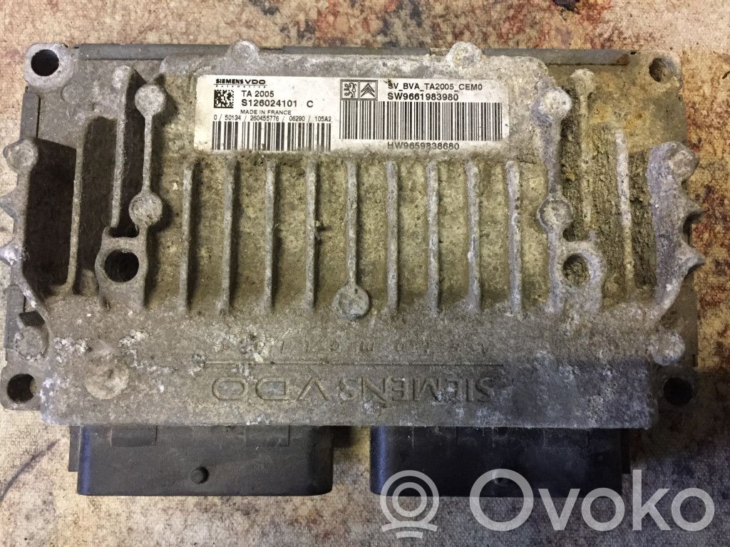 Gearbox control unit/module   SW9661983980,S126024101C