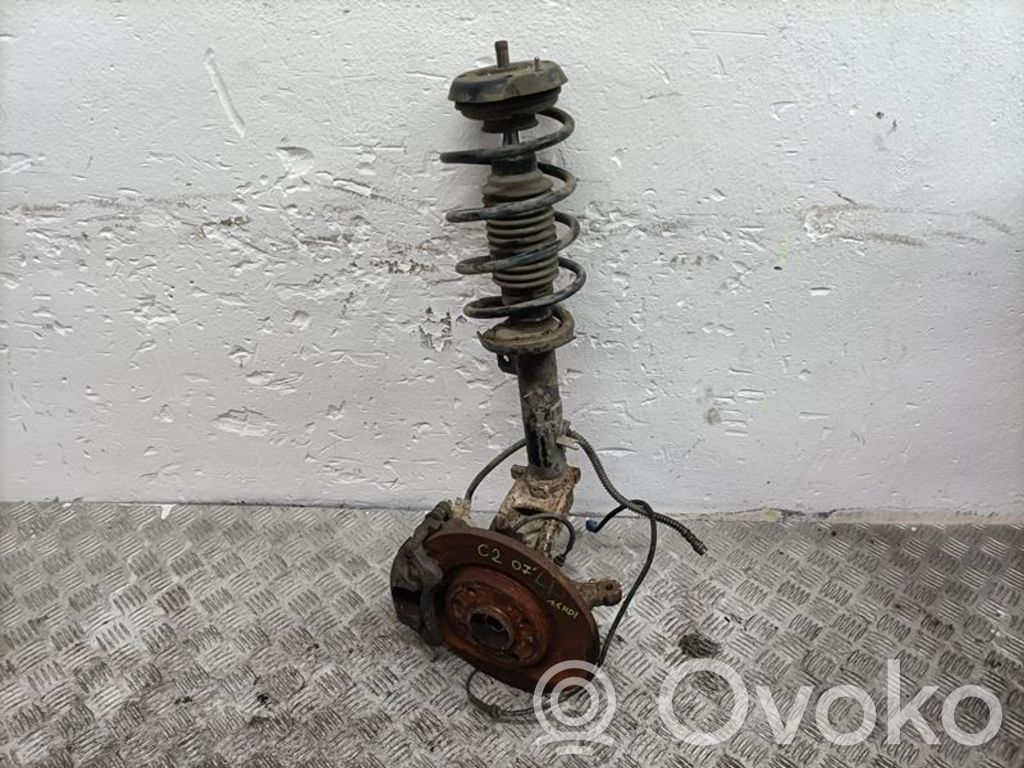 Front wheel hub spindle knuckle
