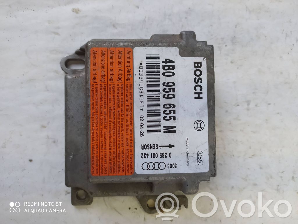 Airbag control unit/module   4B0959655M