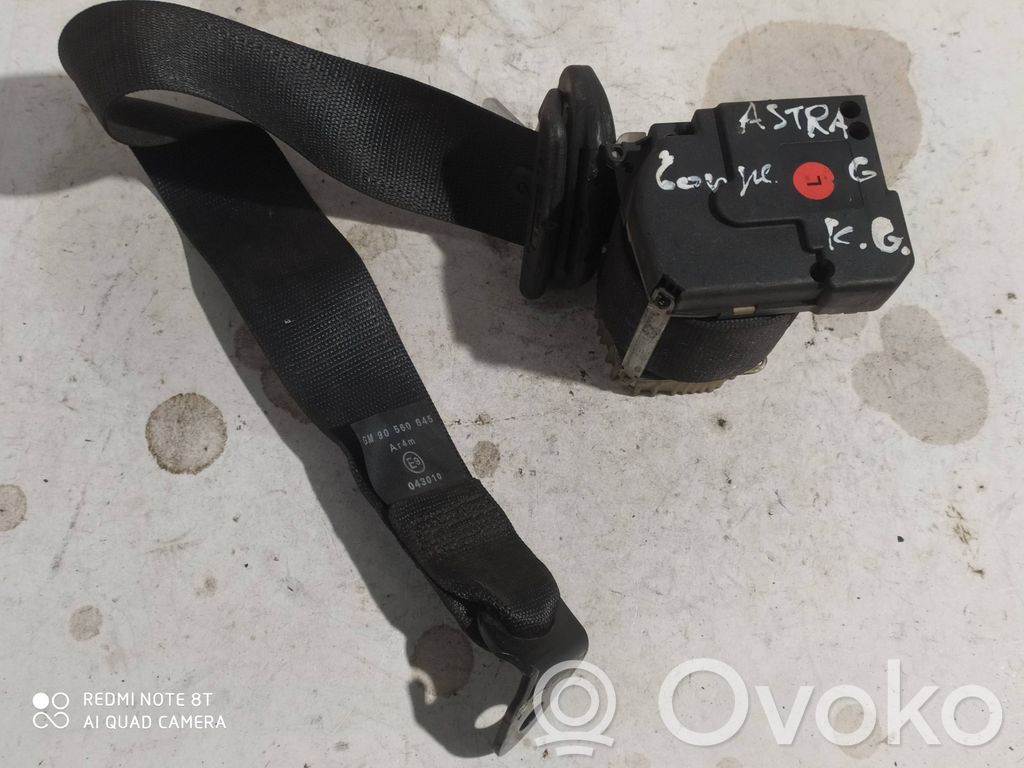 Opel Astra G Cinturón trasero 