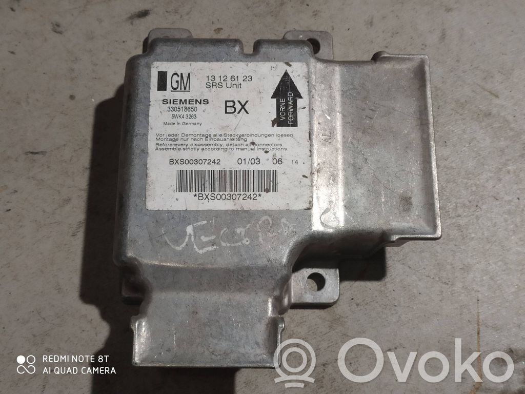 Opel Vectra C Airbag control unit/module 