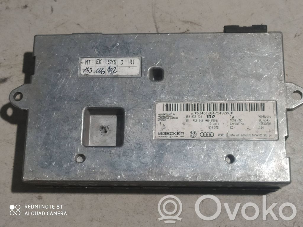 Audi A6 S6 C6 4F Jednostka MMI 