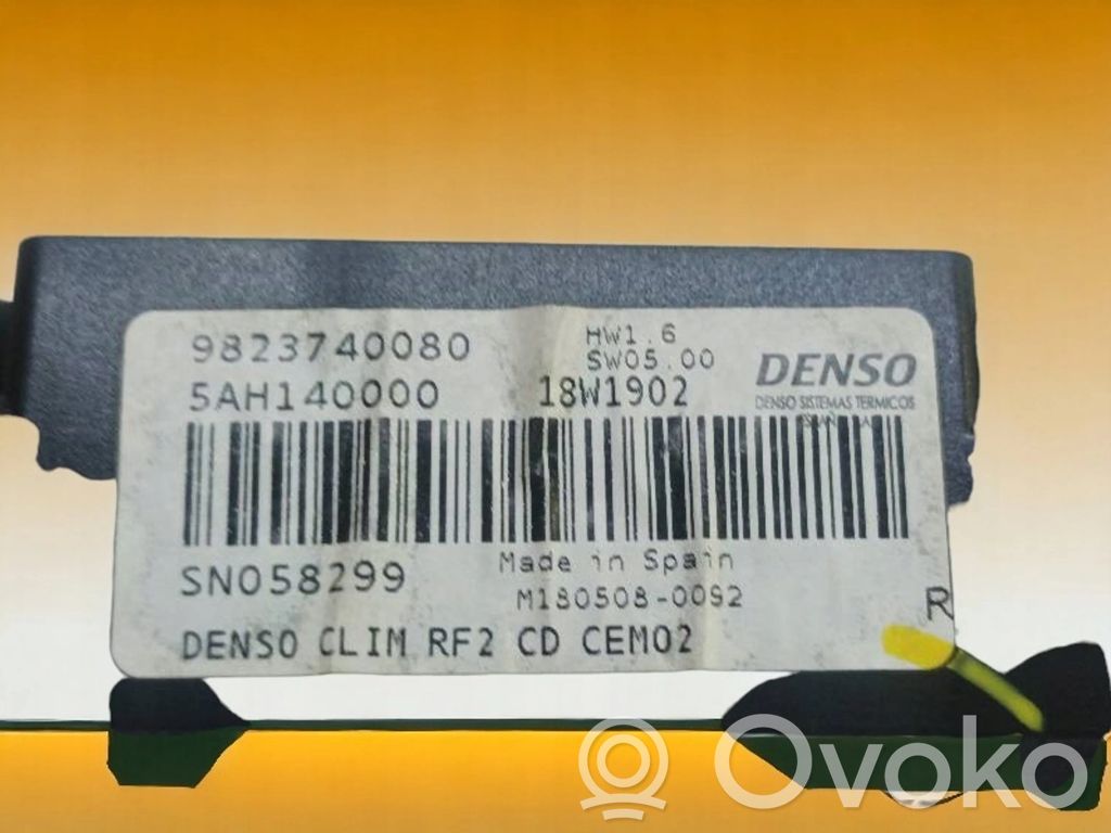 Citroen C-Elysée Climate control unit 