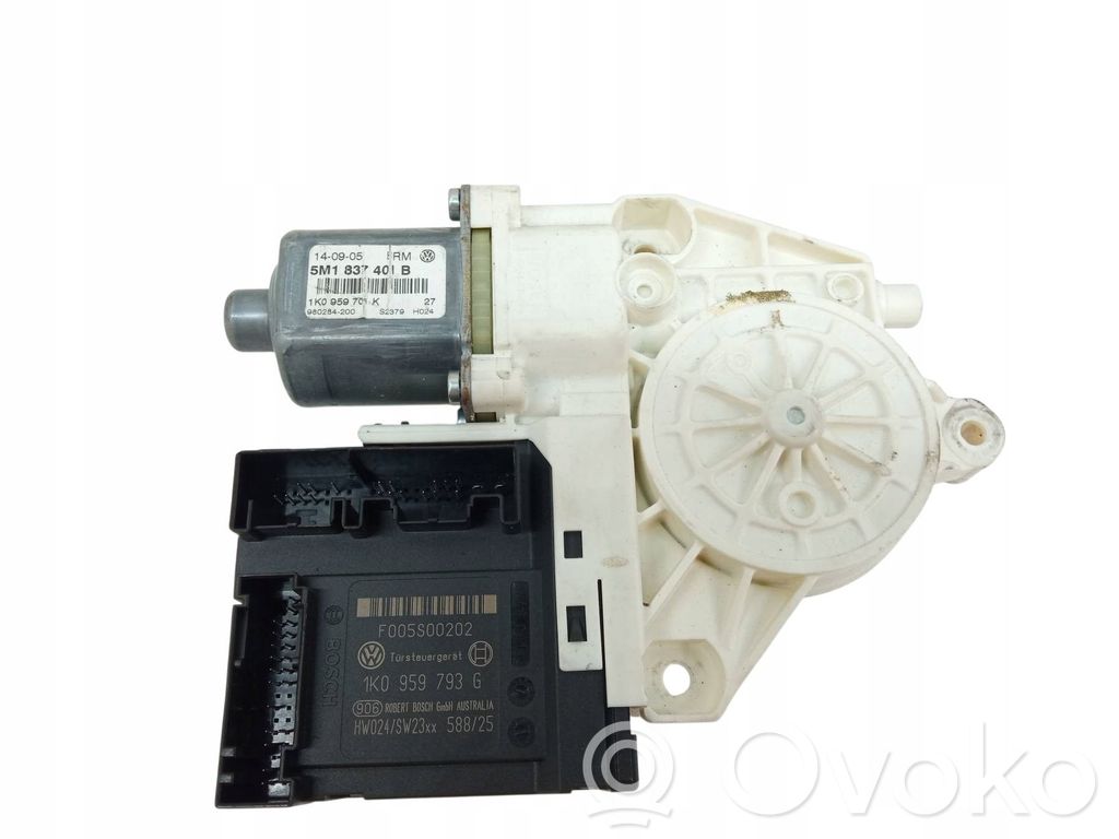 Volkswagen Golf V Silnik regulatora szyby drzwi przednich 
