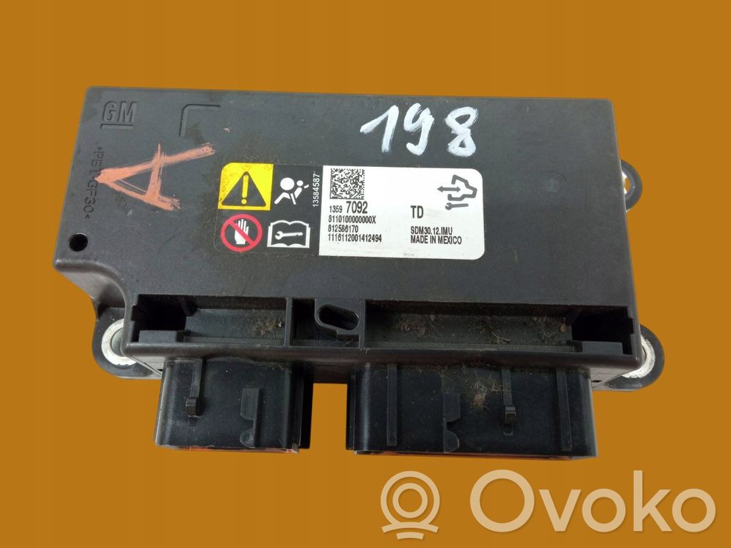 Opel Corsa E Module de contrôle airbag