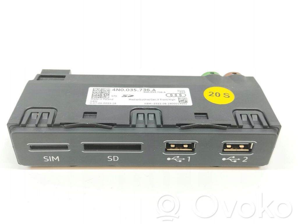 Audi A7 S7 4K8 Enchufe conector USB 