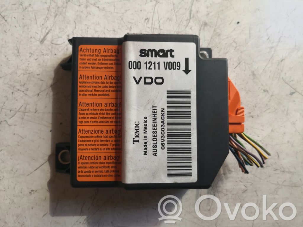 Smart ForTwo I Airbag control unit/module 