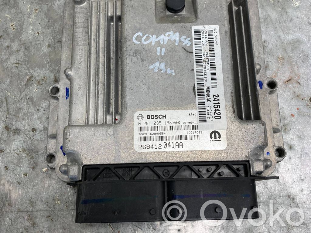 Engine control unit/module   P68412041AA,P68412041AA
