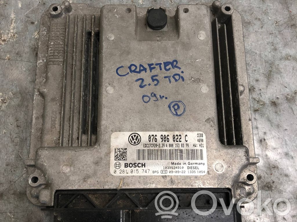 Volkswagen Crafter Engine control unit/module ECU 