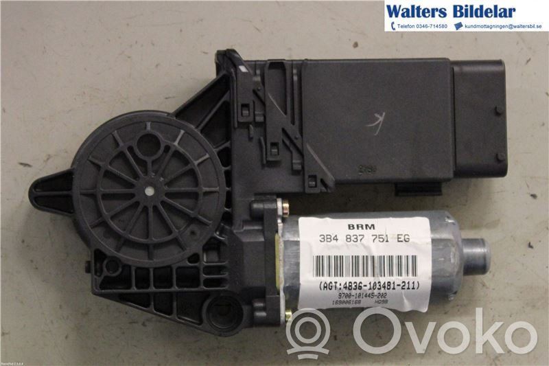 Volkswagen PASSAT B5 Silnik regulatora szyby drzwi przednich 