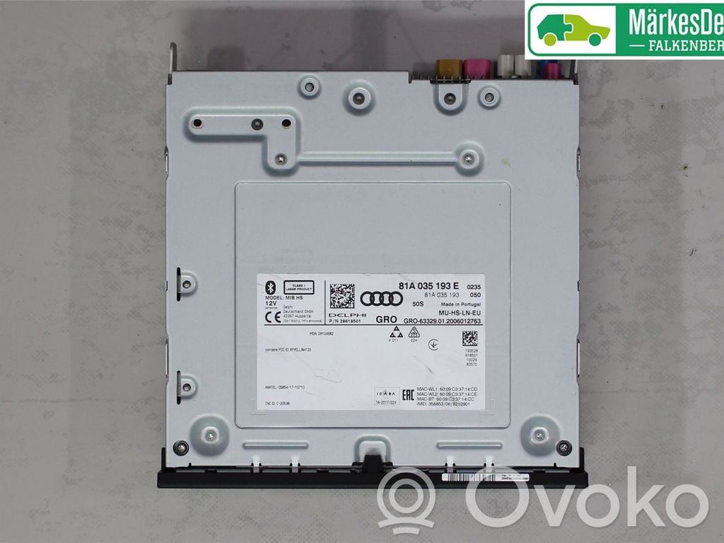 Audi Q2 - Unidad delantera de radio/CD/DVD/GPS 