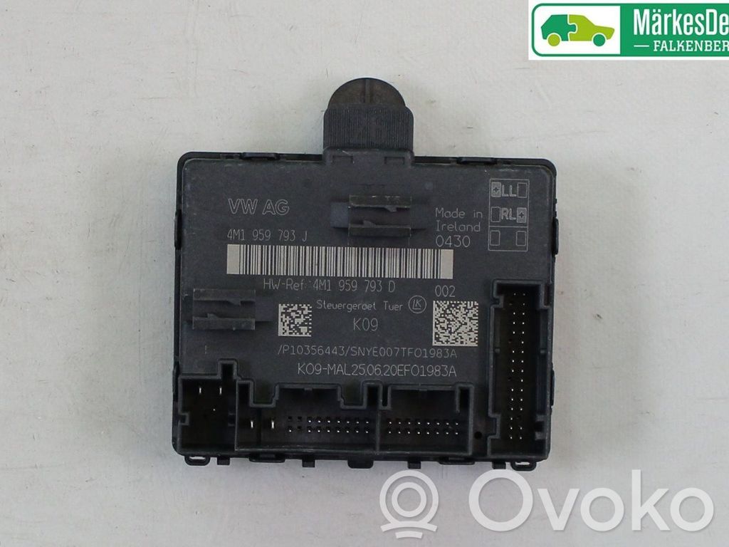 Audi A6 S6 C8 4K Unité de commande module de porte 