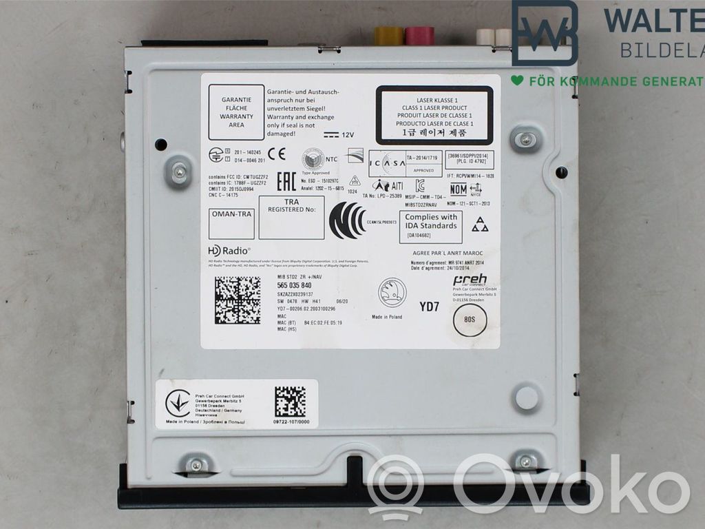 Skoda Octavia Mk3 (5E) Unidad central de control multimedia 